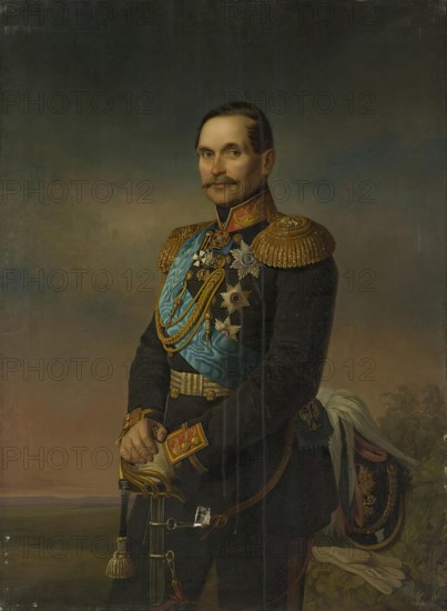 Portrait of Prince Vasily Dolgorukov, 1874. Creator: Georg von Bothmann.