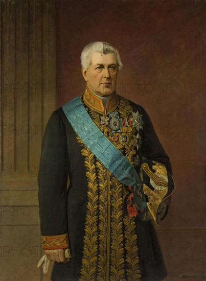 Portrait of the Minister of Justice Count Viktor Panin, 1875. Creator: Georg von Bothmann.