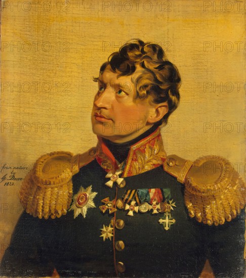 Portrait of Alexander V. Rosen (1779-1832) (2nd), 1823. Creator: George Dawe.