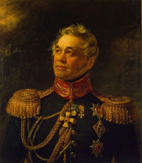 Portrait of Alexey G. Shcherbatov (1776-1848), 1822. Creators: George Dawe, Workshop of George Dawe.