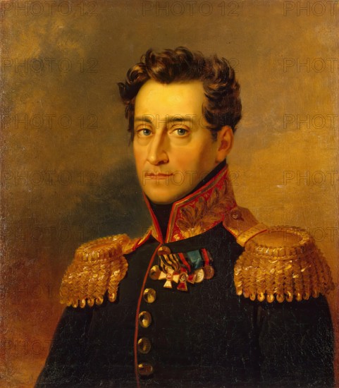 Portrait of Andrey I. Gudovich (1782-1867), 1822. Creators: George Dawe, Workshop of George Dawe.