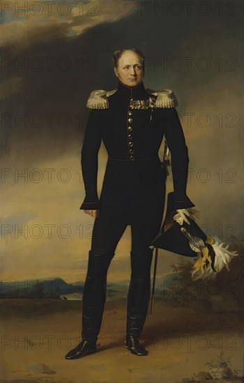 Portrait of Emperor Alexander I, c.1825-1829. Creator: George Dawe.