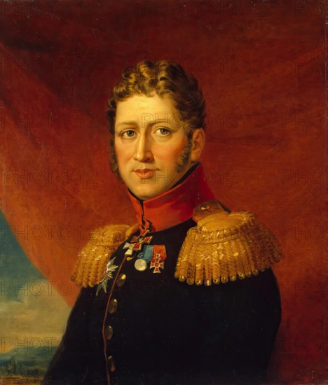 Portrait of Fyodor V. (Dietrich Jacob) Tijl van Seraskerken (1771-1826), 1824. Creators: George Dawe, Workshop of George Dawe.
