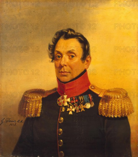 Portrait of Mikhail N. Ryleyev (1771-1831) (1st), 1824. Creator: George Dawe.