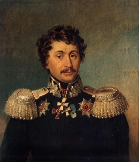 Portrait of Nikolai V. Ilovaisky (1772/73-1838) (5th), 1823. Creators: George Dawe, Workshop of George Dawe.