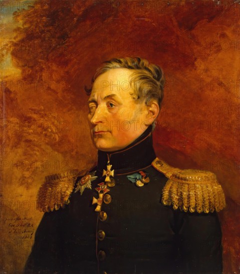 Portrait of Pavel I. Merlin (1769-1841/42), 1824. Creator: George Dawe.