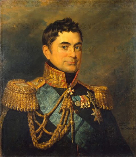 Portrait of Pyotr M. Volkonsky (1776-1852), 1823. Creator: George Dawe.