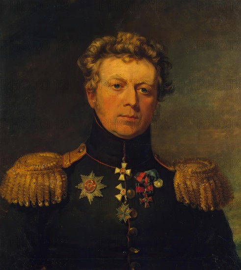 Portrait of Yevstafy Ye. Staden (1774-1845), 1822. Creators: George Dawe, Workshop of George Dawe.