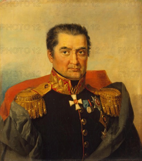 Portrait of Yevgeny I. Markov (1769-1828) (1st), 1823. Creators: George Dawe, Workshop of George Dawe.