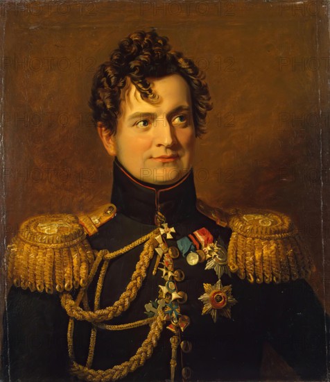 Portrait of Adam P. Ozharovsky (1776-1855), 1822. Creators: George Dawe, Workshop of George Dawe.