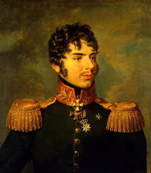 Portrait of Alexander I. Kutaisov (1784-1812), 1822. Creators: George Dawe, Workshop of George Dawe.