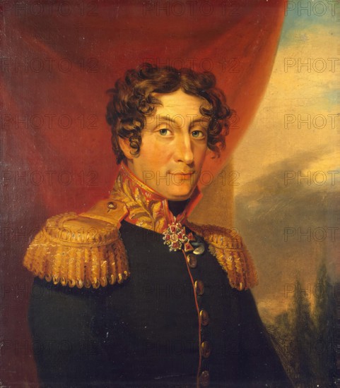 Portrait of Alexander Ya. Patton (1762-1815), 1823. Creators: George Dawe, Workshop of George Dawe.