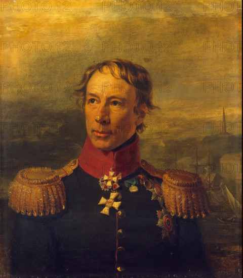 Portrait of Faddei F. Steingel (1762-1831), 1822. Creators: George Dawe, Workshop of George Dawe.