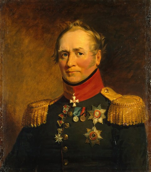Portrait of Fyodor F. Oerthel (1767/68-1825), 1823. Creators: George Dawe, Workshop of George Dawe.