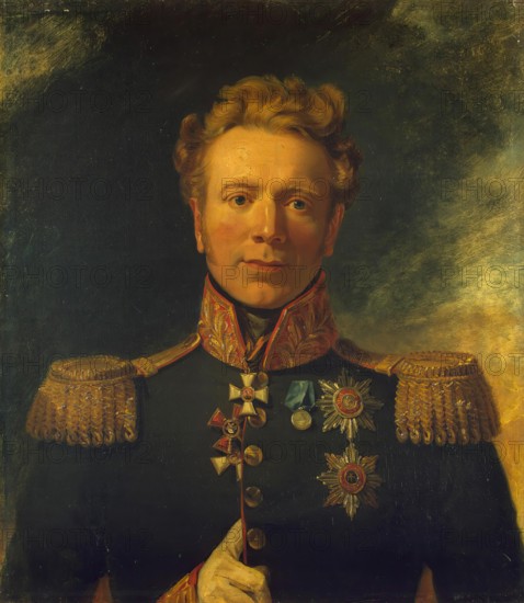 Portrait of Ivan A. (Johann Georg) von Lieven (1775-1848), 1822. Creators: George Dawe, Workshop of George Dawe.