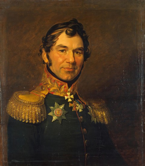 Portrait of Maxim F. Stavitsky (1778-1841), 1822. Creators: George Dawe, Workshop of George Dawe.