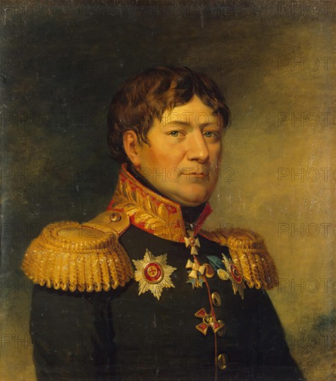 Portrait of Yegor M. Pillar (1767-1830), 1822. Creators: George Dawe, Workshop of George Dawe.
