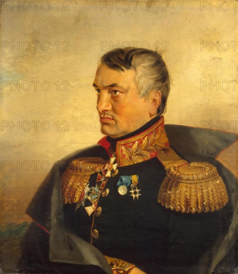 Portrait of Nikolai V. Vasilchikov (1781-1849) (3rd), 1822. Creators: George Dawe, Workshop of George Dawe.