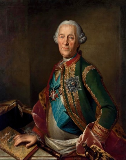 Portrait of Count Munnich, 1750. Creator: Heinrich Buchholz.