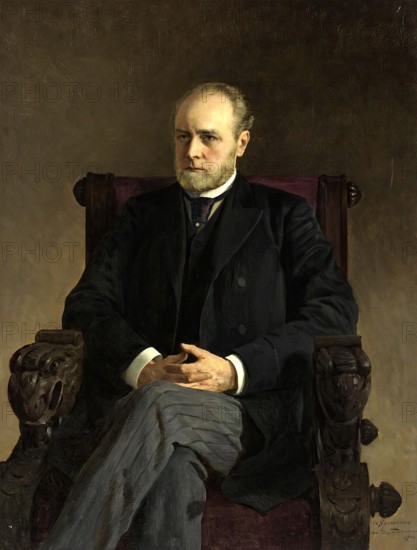 Portrait of I.F. Doss, 1900. Creator: Ilya Savich Galkin.