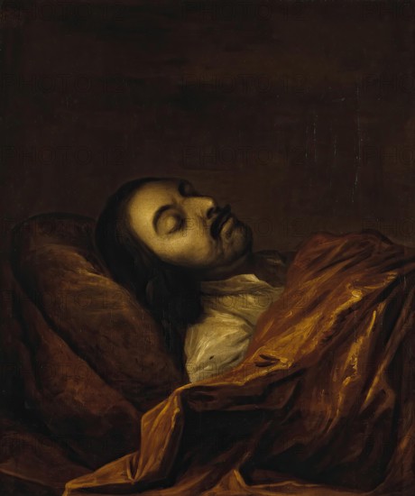 Portrait of Peter the Great on his Death-Bed, 1725. Creator: Ivan Nikitin.