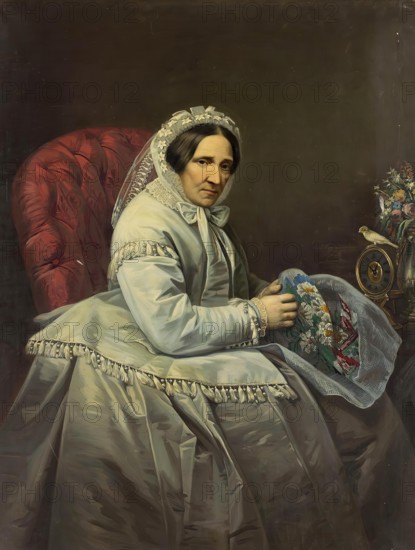 Portrait of Maria Adlerberg, 1871. Creator: Ivan Tyurin.