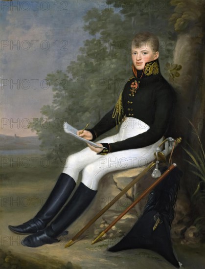 Portrait of the Military Cartographer F.F.Schubert, 1807. Creator: Jan Gladysz.