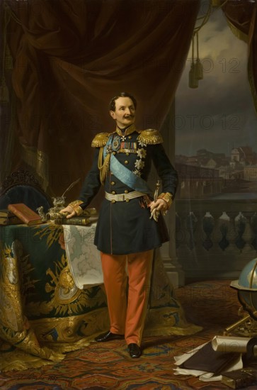 Portrait of Field-Marshal Count Fiodor (Friedrich Wilhelm) Berg, 1867. Creator: Jozef Simmler.
