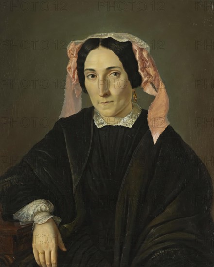 Portrait of an Unknown Woman, 1852. Creator: Kazimir Yasevich.