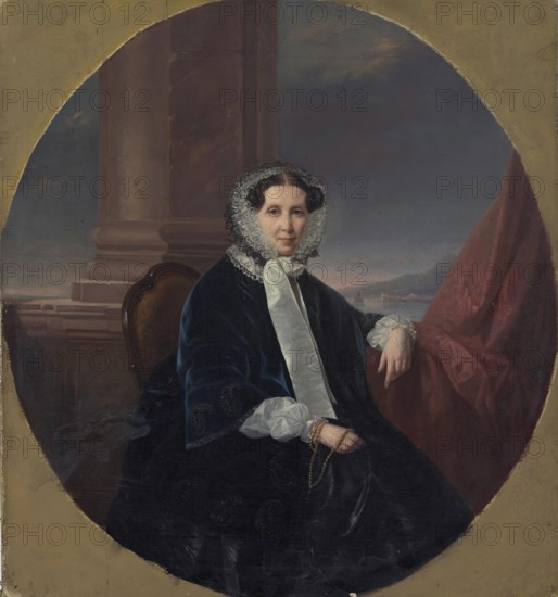 Portrait of Princess Tatiana B. Potemkina (1796-1869), 1860. Creator: Morten Thrane Brunnich.