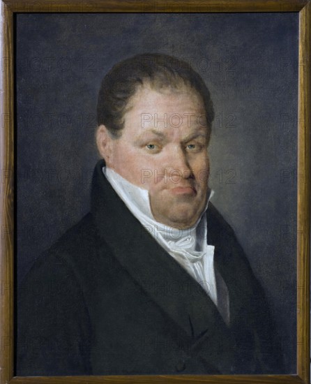 Portrait of N.Aubert, a French Teacher in Moscow, 1815. Creator: Nicolas de Courteille.