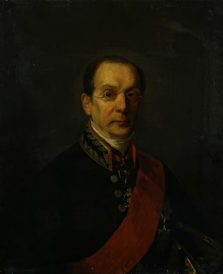Portrait of P.F. Brock, 1861. Creator: Nikanor Tyutryumov.