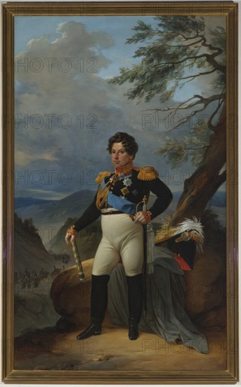 Portrait of Count I.I.Dibich-Zabalkansky, 1833. Creator: Pyotr Basin.