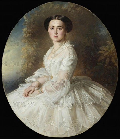 Portrait of Grand Duchess Olga Feodorovna, 1857. Creator: Richard L Lauchert.