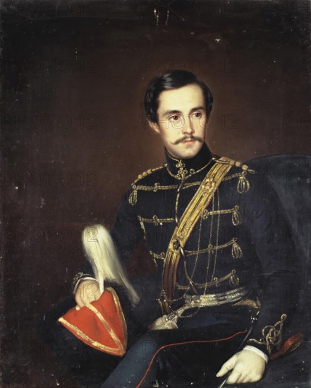 Portrait of Nikolai Monsey, 1848. Creator: Robert Schwede.