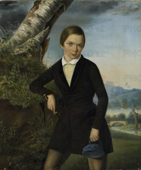 Portrait of Alexander Sokolovsky in Childhood, 1849. Creator: Thomas Witlam Atkinson.
