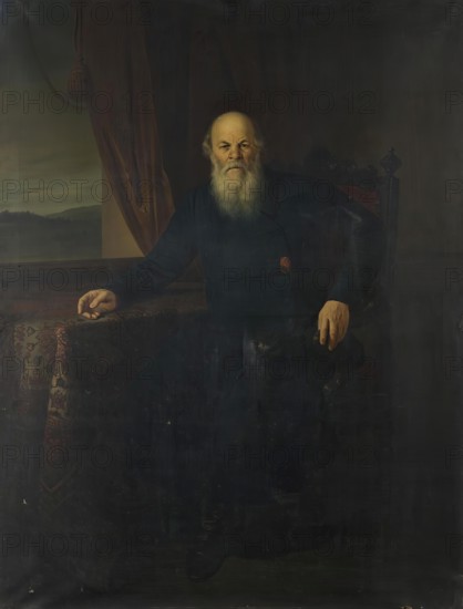 Portrait of the Merchant F.G. Gromov, 1862. Creator: Matvey Varuhin.