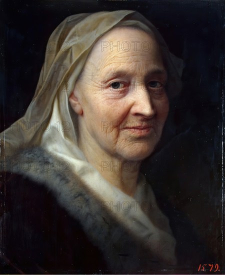 Portrait of an Old Woman, 1750. Creator: Balthasar Denner.