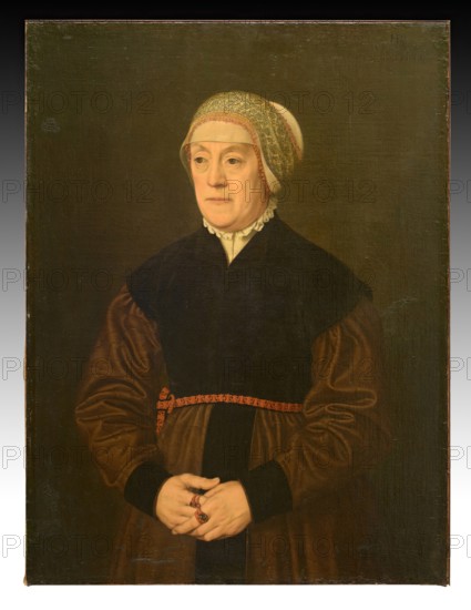 Portrait of an Elderly Woman, 1550. Creator: Nicolas Neufchatel.