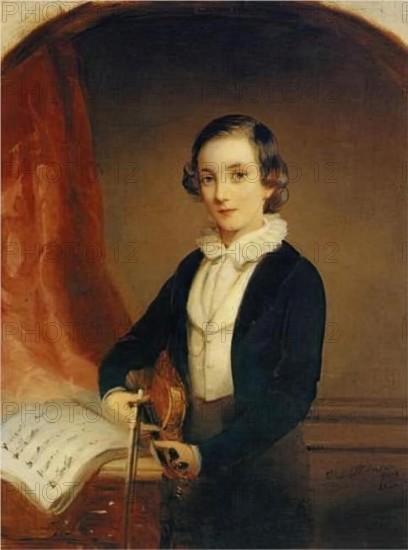 Portrait of Prince Nikolai B. Yusupov as a Teenager, 1840. Creator: Christina Robertson.