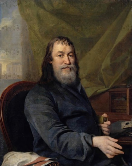 Portrait of the Merchant Ivan Bilibin, 1801. Creator: Dmitry Levitzky.