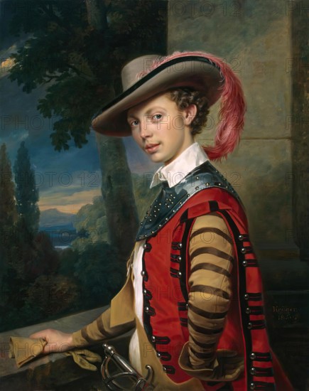 Portrait of Prince Nikolai Saltykov, 1850. Creator: Franz Kruger.