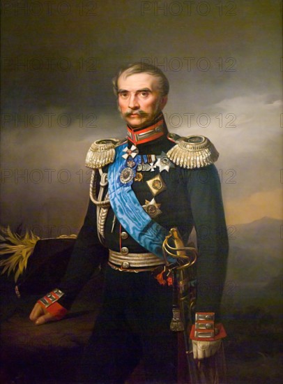 Portrait of Illarion Vasilyevich Vasilchikov, 1859. Creator: Georg von Bothmann.