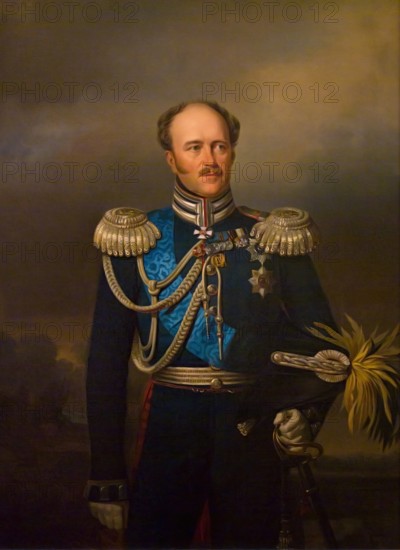 Portrait of Count Alexander Benkendorff (copy), 1859. Creator: Georg von Bothmann.