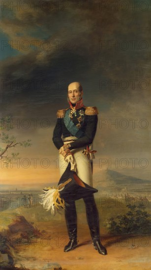 Portrait of Fieldmarshal Mikhail B. Barclay de Tolly (1761-1818), 1829. Creator: George Dawe.
