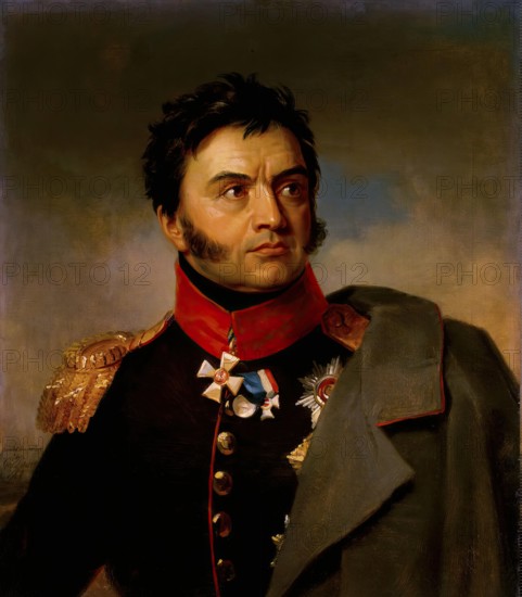 Portrait of Nikolai N. Rayevsky (1771-1829), 1825. Creator: George Dawe.