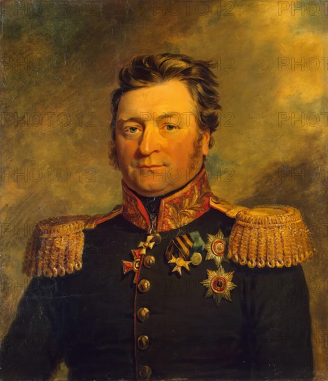 Portrait of Alexander L. Voinov (1768/70-1832), 1822. Creator: George Dawe.