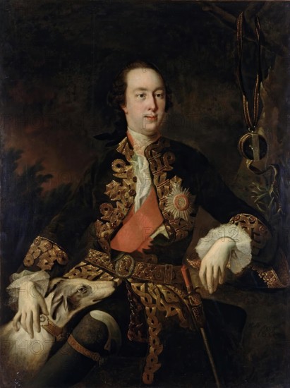 Portrait of P.B. Sheremetev, 1753. Creator: Ivan Argunov.