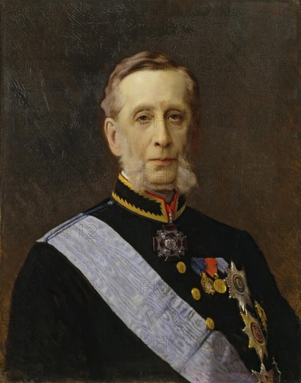 Portrait of Count Piotr Valuyev, 1880. Creator: Ivan Kramskoy.