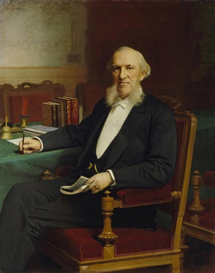 Portrait of the Banker Yevgeny Lamansky, 1886. Creator: Ivan Kramskoy.